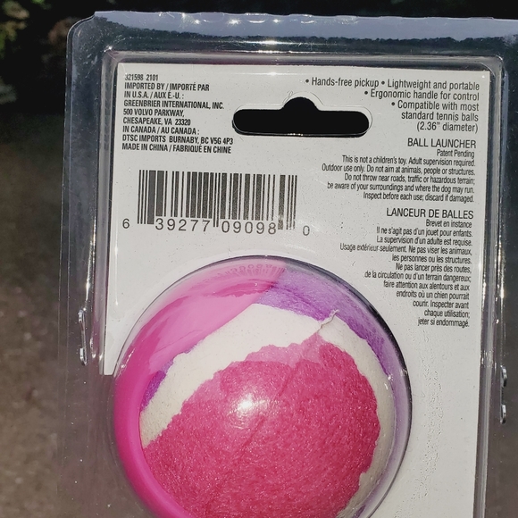 Dog ball launcher toy and ball set Pink* - Picture 6 of 9